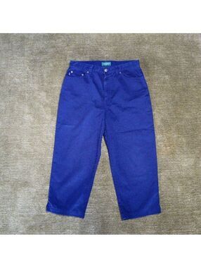 Lauren Jeans Co. Ralph Lauren Women's Navy Blue Capri Pants Size 10